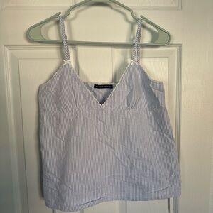Brandy Melville Blue Stripe Spaghetti Strap Tank Top
